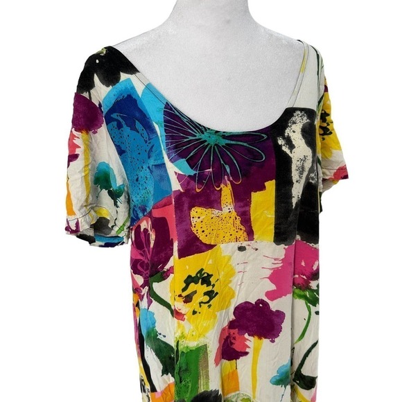 Jams World Womens Daiquiri Print Hattie Sundress Dress White Size Large - Picture 3 of 13